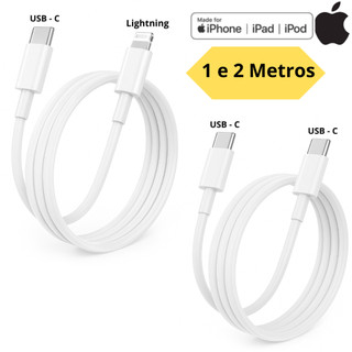 Cabo Lightning Usb-c Turbo iPhone iPad Cabo de iPhone 11 Pro Max Cabo iPhone de 2 metros
