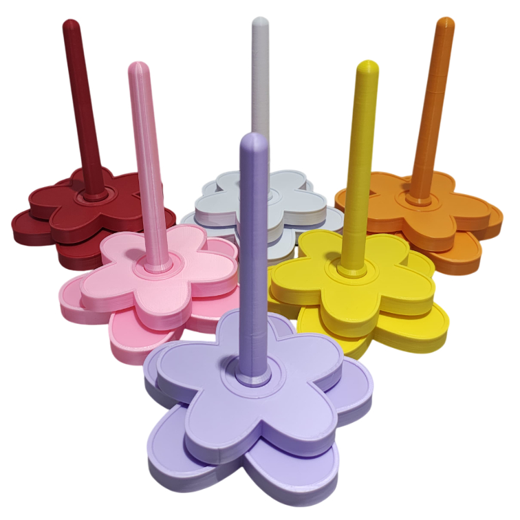 Suporte de Linha Giratório para Crochê Desmontavel - Flor - Gira sem Embolar - Valor Promocional em Oferta na Shopee