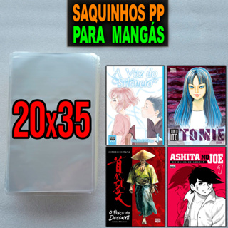 Saquinhos para Mangás e HQs 20x35 - Saquinhos PP Polipropileno Mangá e HQ - 25, 50 e 100 unidades em Oferta na Shopee