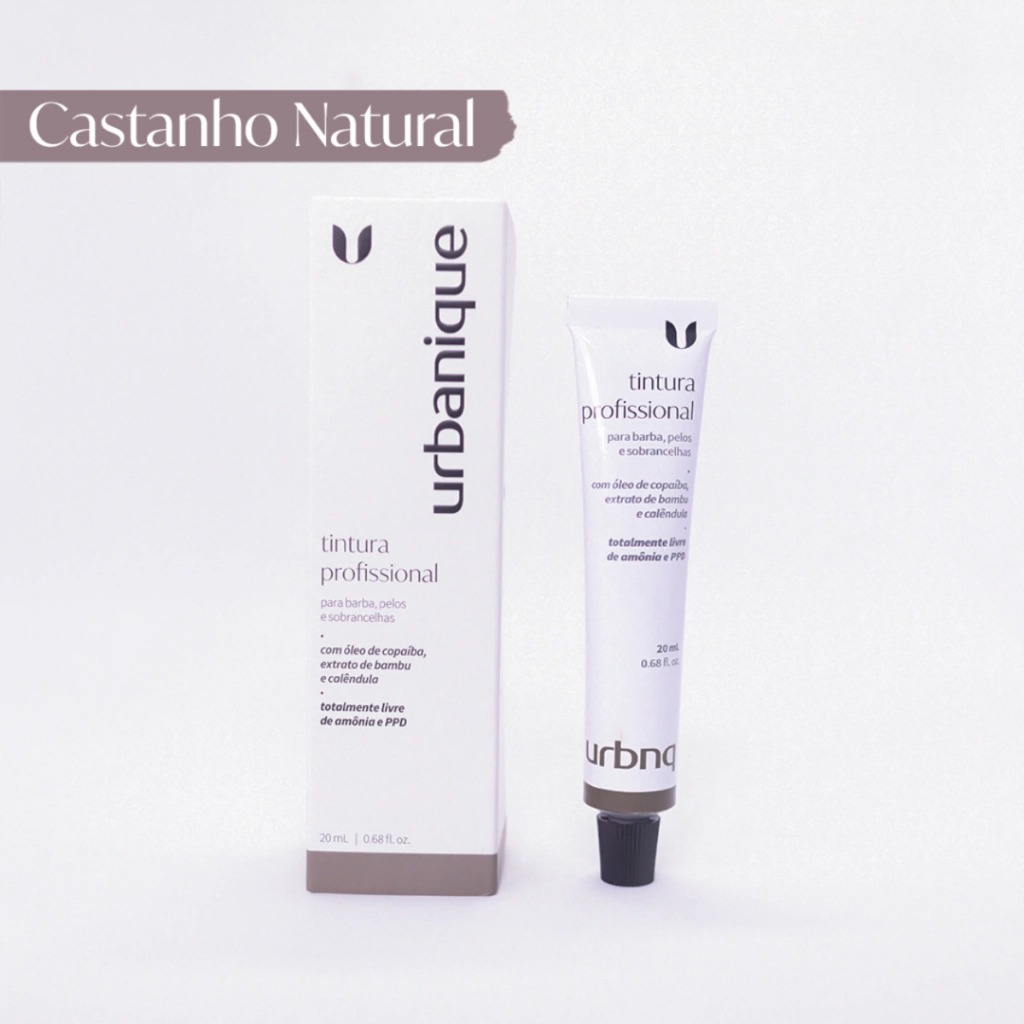 Tintura Profissional Urbanique 20 ml Castanho Natural em Oferta na Shopee