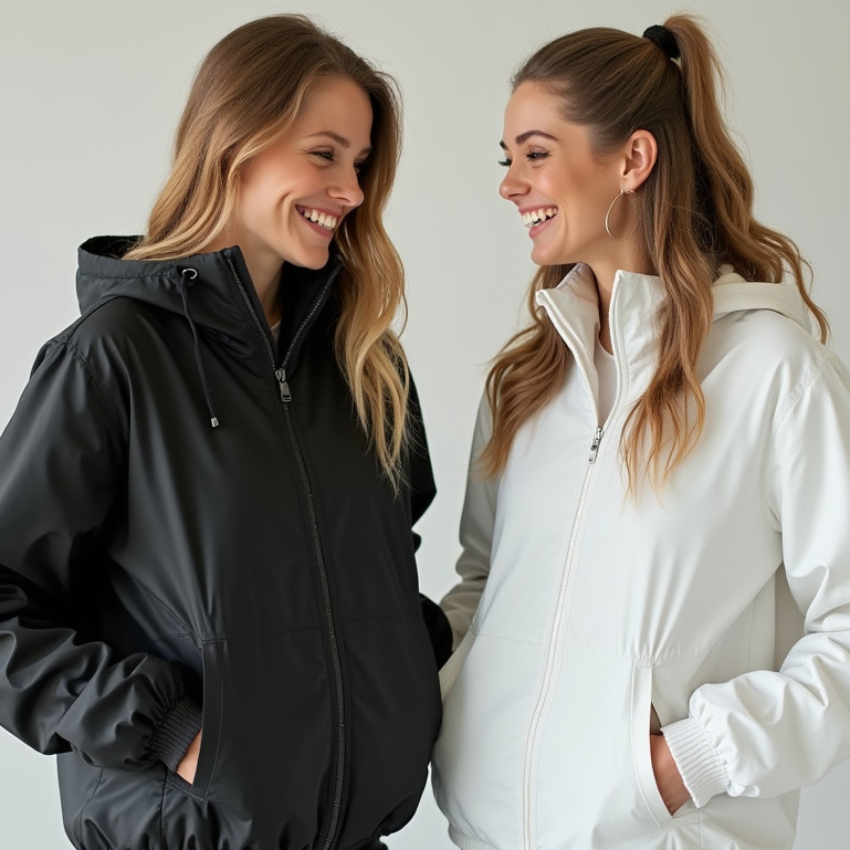 Blusa Jaqueta Corta Vento Forrado Premium Com Capuz Casaco Blusão Feminino