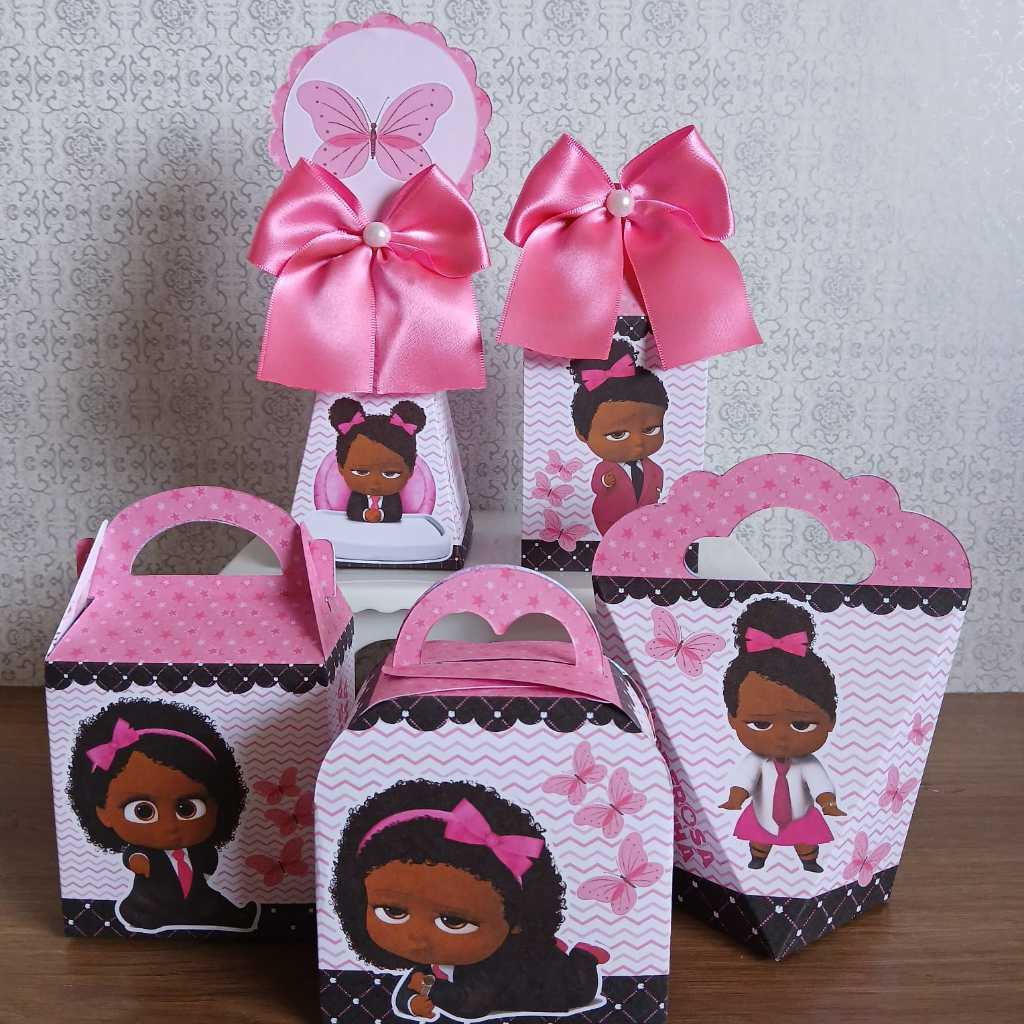 PEGUE E MONTE - Kit personalizado A PODEROSA CHEFINHA NEGRA / MORENA lembrancinha mimo caixinha para festa