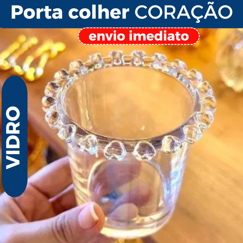 Porta Colher Cristal Cantinho Do Café em Oferta na Shopee