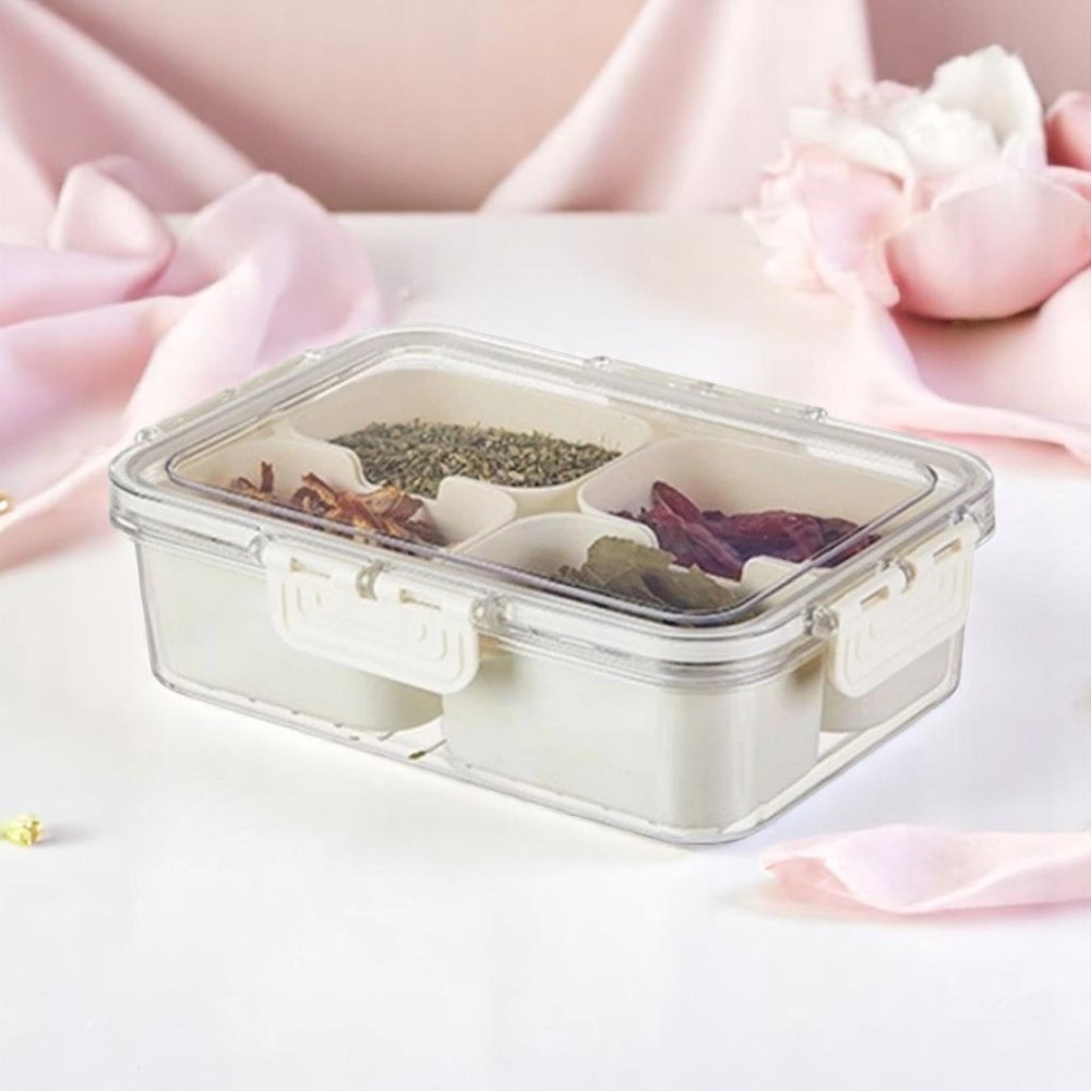 Cesto Organizador Gaveta Frutas Verduras Vegetais Geladeira Tampa Divisória Pote Recipiente Marmita
