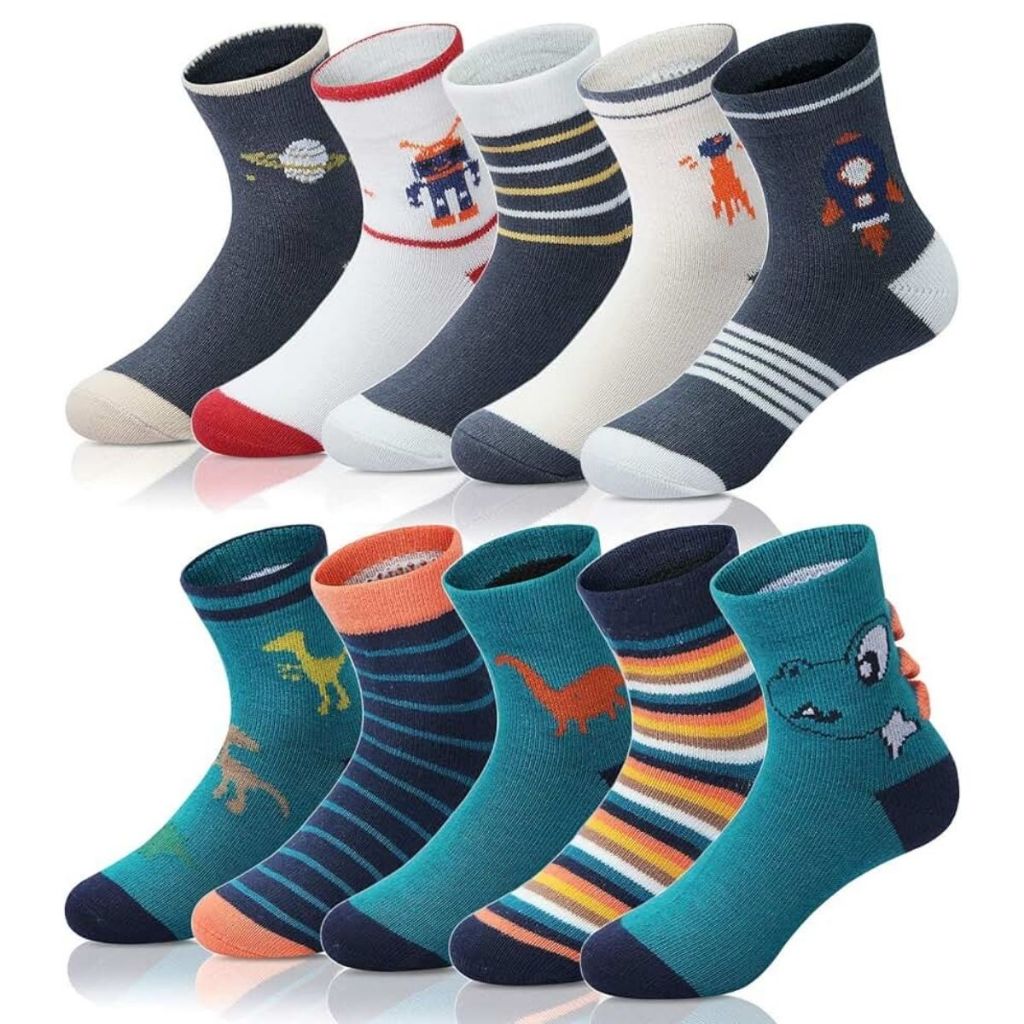 Kit Meias Infantil Menino Cano Longo 2 a 12 Anos Estampadas Desenhos Divertidos Macias em Oferta na Shopee