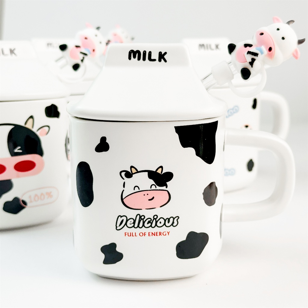 Detalhes do Caneca divertida de cerâmica 330ML Copo de Cerâmica + Tampa de Cerâmica + Canudo de Vidro Boneca