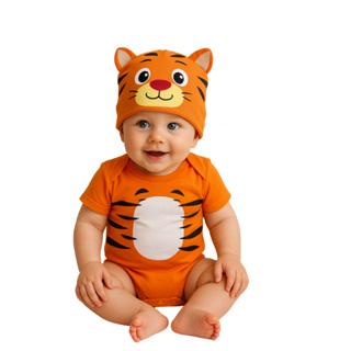 Body Bebe Temático Mesversario Tigre em Oferta na Shopee