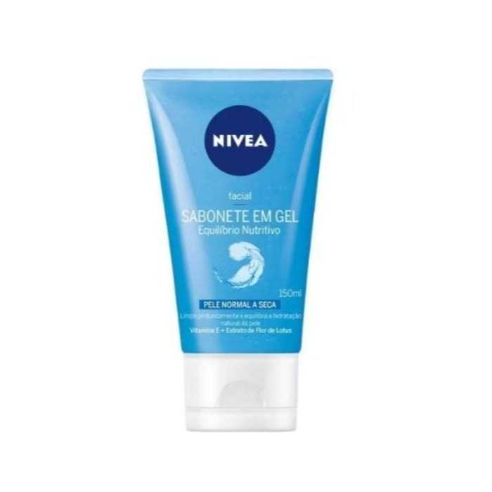 Sabonete Facial Nivea em Gel Equilíbrio Nutritivo Pele Normal a Seca 150 g
