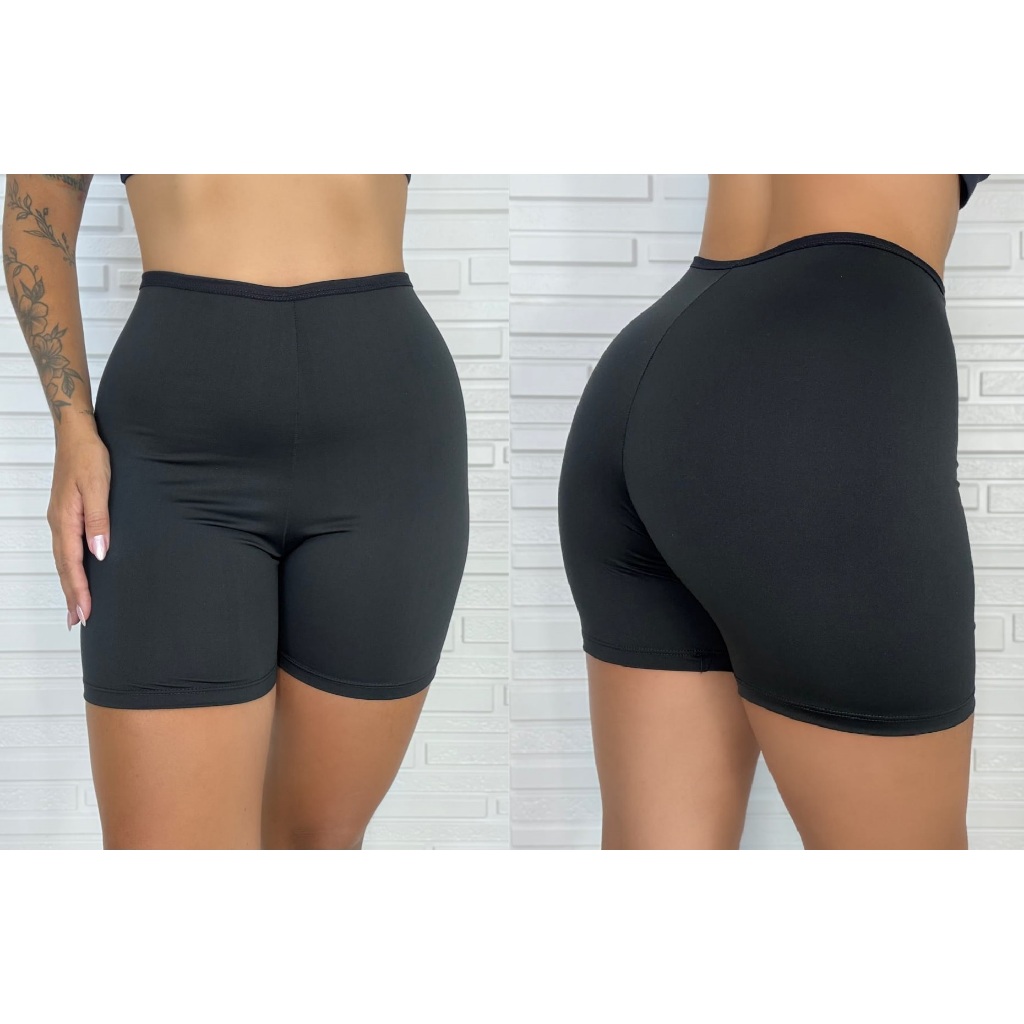 Kit 2 Short Anágua PLUS SIZE Feminino Segunda Pele – Conforto, Discrição e Liberdade nos Seus Looks