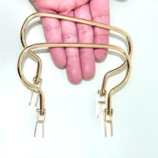 Alça Metal Par Geométrica Dourada Para Bolsas 12 Cm x 7 Cm - Ref-DP1700-23 em Oferta na Shopee