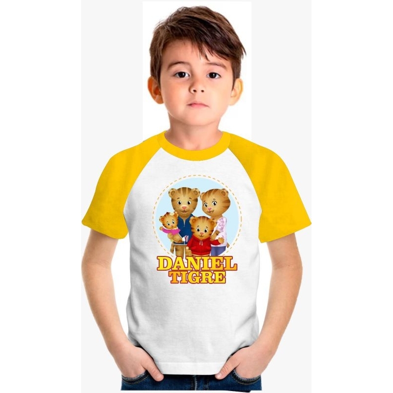 camiseta daniel o tigre Camisa do desenho Daniel o Tigre