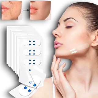 40 Pçs Adesivos Facial Fita De Lifting Anti Envelhecimento Faciais Transparentes para Levantar e Revitalizar a Pele