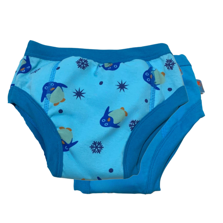 Kit 02 Cuecas de treinamento para o desfralde premium - Estampa Pinguim