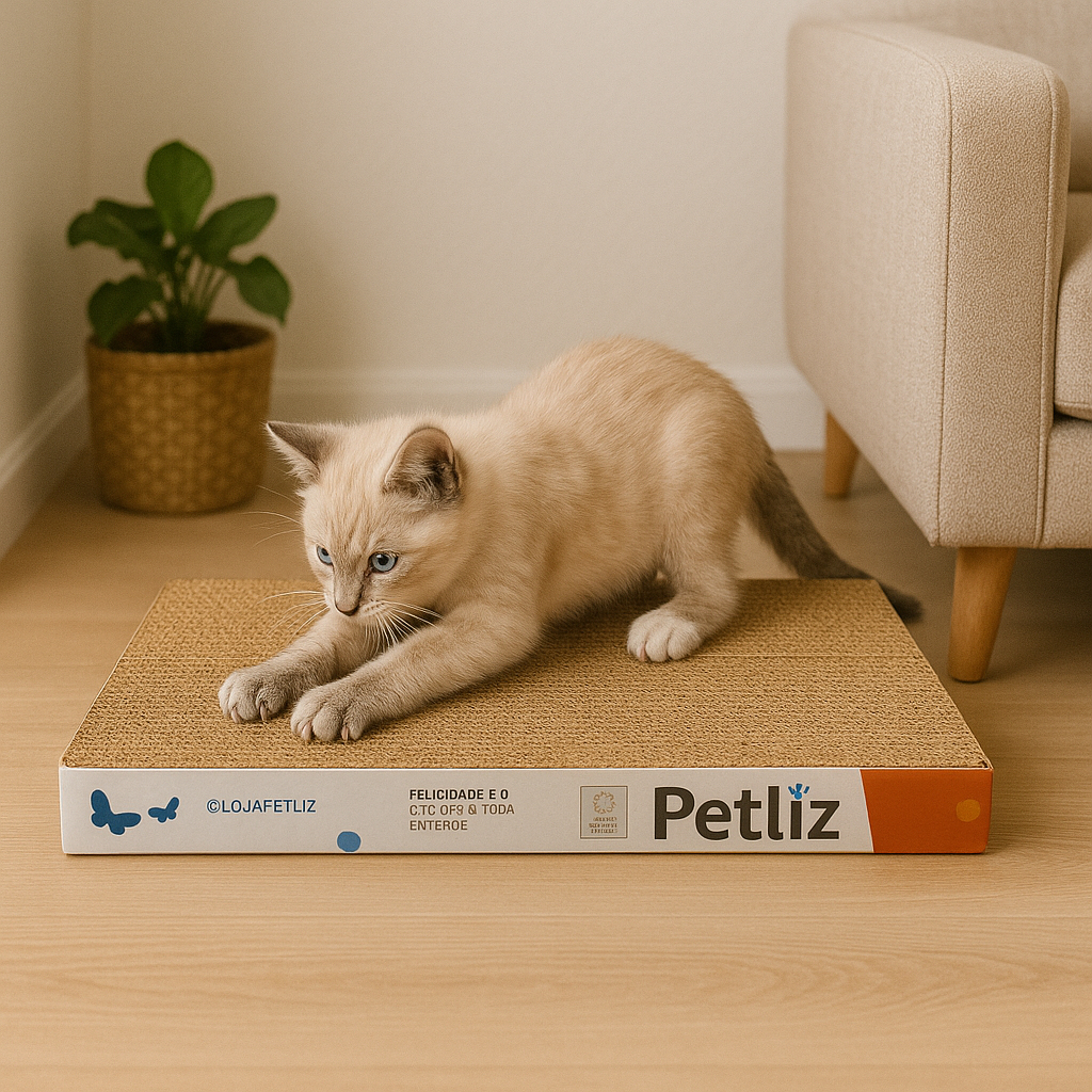 Brinquedo Para Gatos Arranhador Plano Antiestresse De Papelão - Petliz em Oferta na Shopee