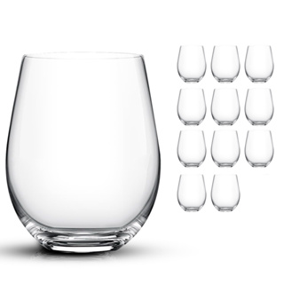 Kit 12 Copos de Vidro 450 ml – Design Moderno, Redondo, Resistente e Transparente | Para Bebidas, Drinks, Suco, Refri em Oferta na Shopee