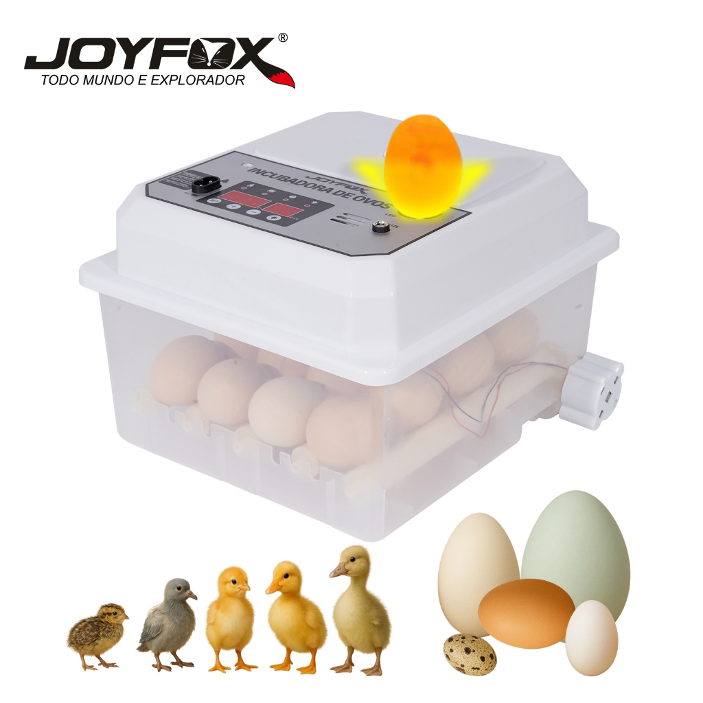Chocadeira Automática 20 Ovos Rolagem Com Ovoscópio 127v Chocadeira Elétrica Incubadora