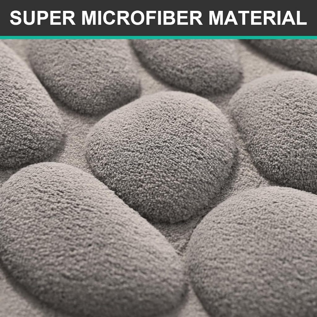 KIT 1-4 Tapete de Porta Para Banheiro Macio Antiderrapante para Sala e Quarto