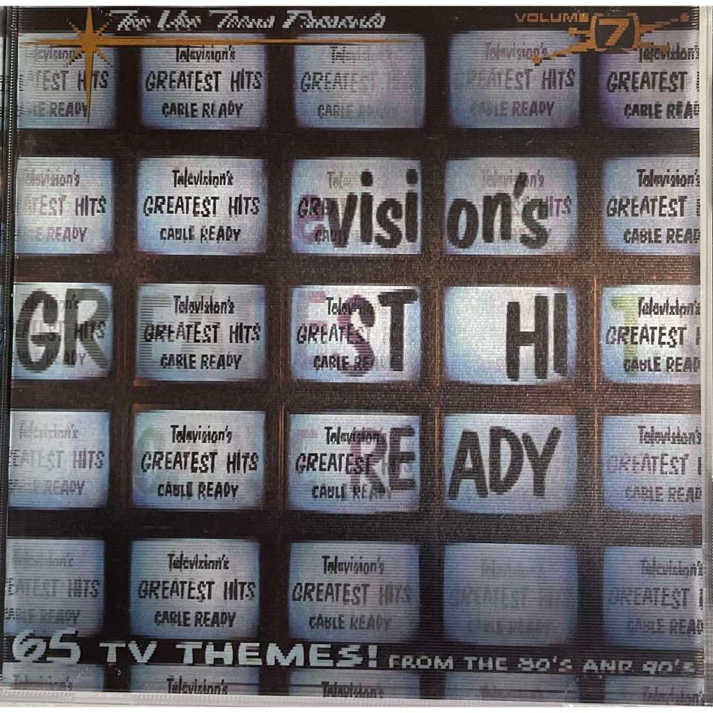 Cd Television's Greatest Hits 65 temas de tv anos 80 e 90 Original e Capa holográfica