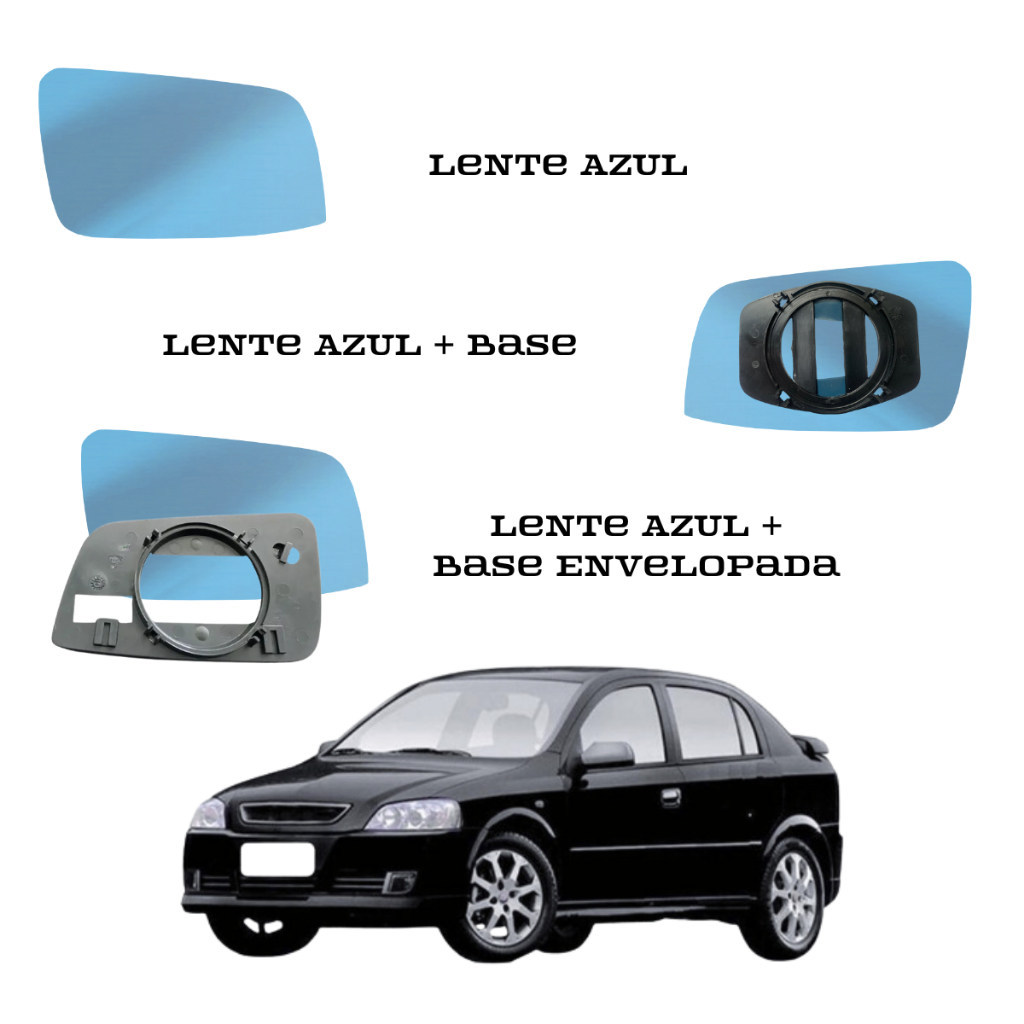 Lente Azul Espelho Retrovisor Astra 1999 a 2011 em Oferta na Shopee