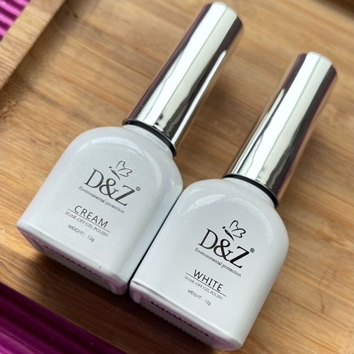 Kit Francesinha Esmalte Gel UV LED 24g D&Z Original Seca na Cabine