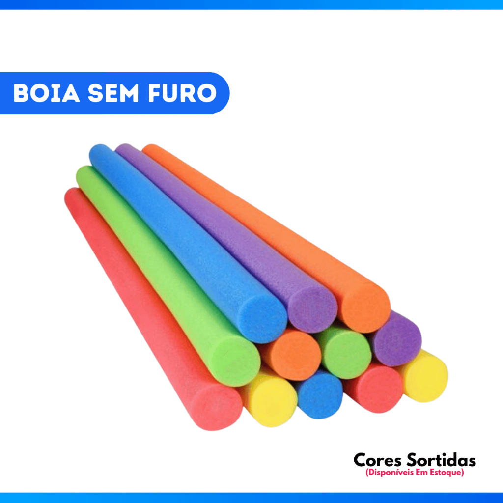 Kit 30 Boias Flutuador Sem Furo Espaguete Macarrão Piscina Natação