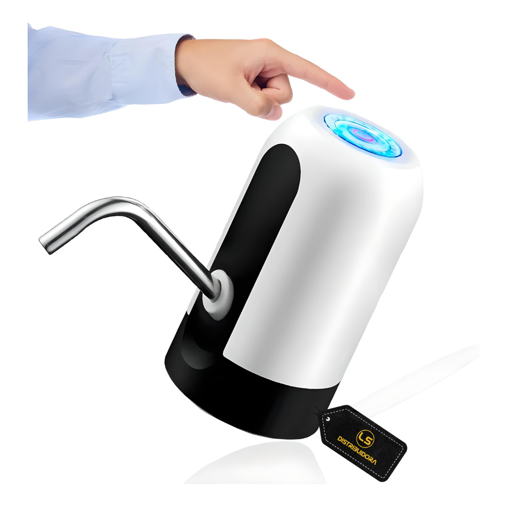 Bomba Galão Água Mineral Bebedouro Elétrica Recarregável Usb em Oferta na Shopee