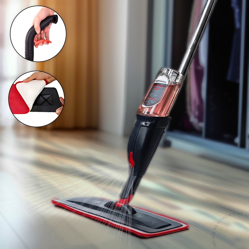 Mop Spray Rodo Inteligente Com Reservatório Limpeza Flash Microfibra Esfregão Mágico Flat