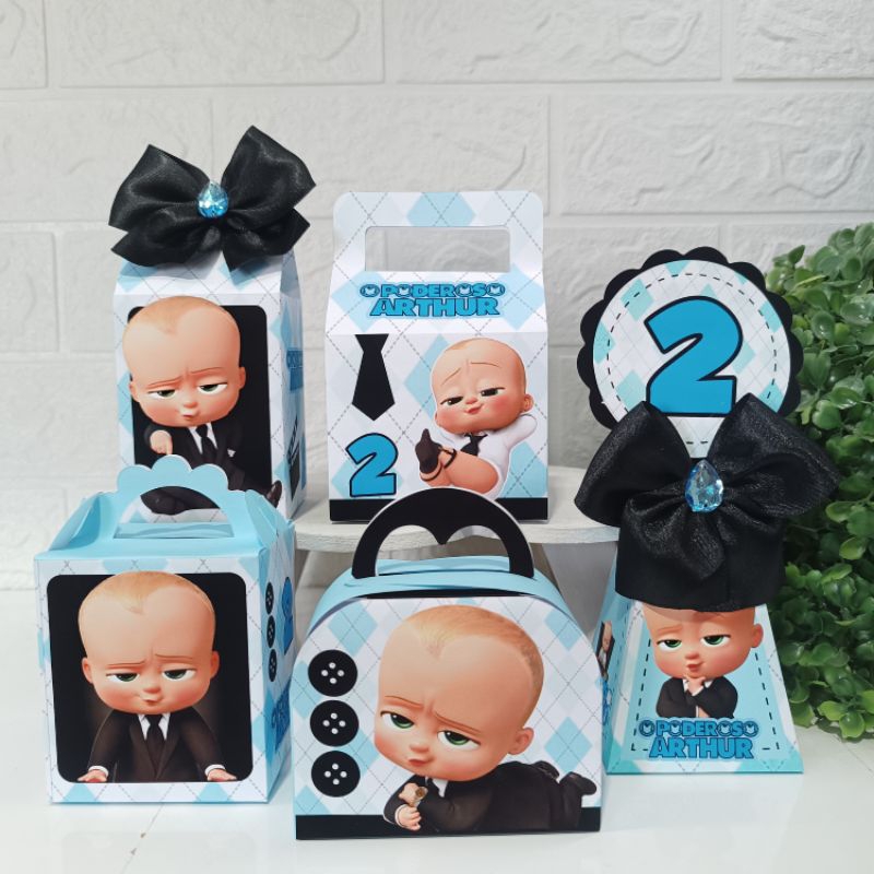 kit festa o poderoso chefinho/ caixas personalizadas o poderoso chefinho/ lembrancinhas para aniversário