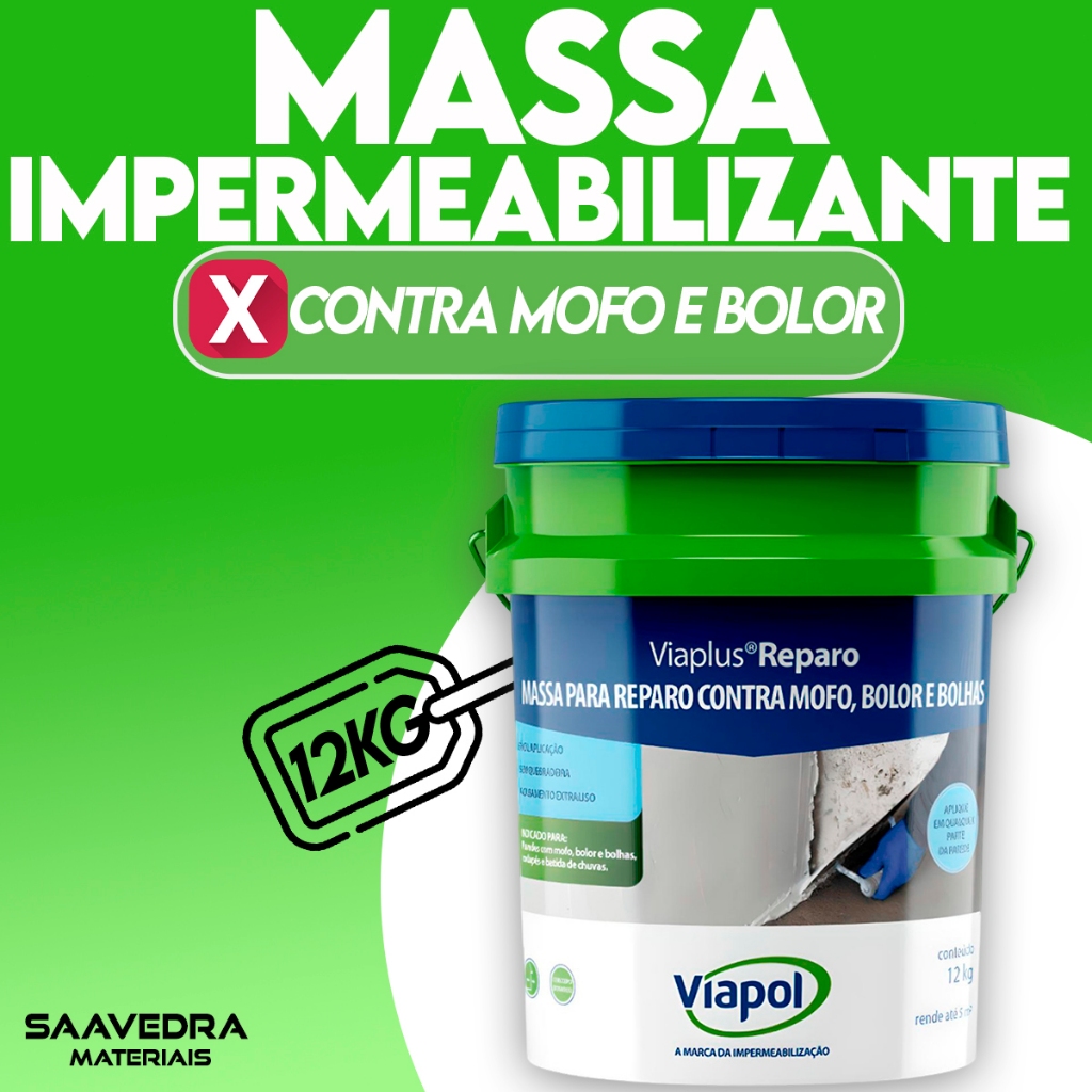 Impermeabilizante ViaPlus Viapol Reparo Branco 12Kg