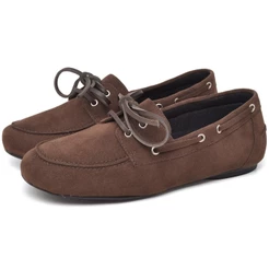Mocassim Dockside Camurça Feminino Marrom Original Trento Dubuy 1418DB