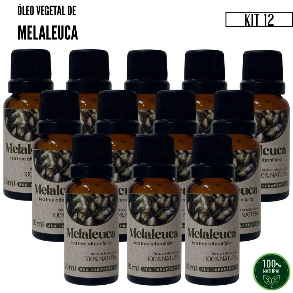 Kit 12 X Óleo de Melaleuca 100% natural 20 ml Biosencia