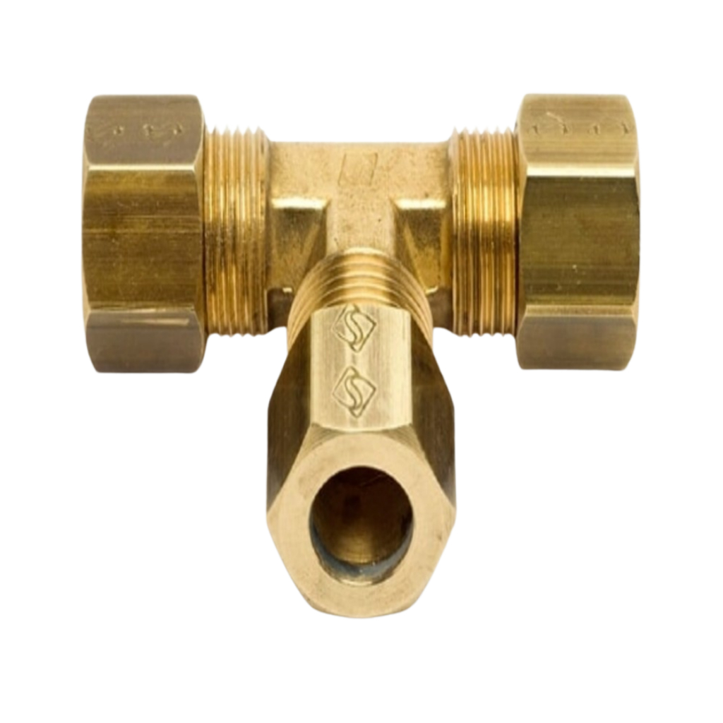 Tee Latão Tubo Cobre Ou Tecalon 1/2 Pol - Pç
