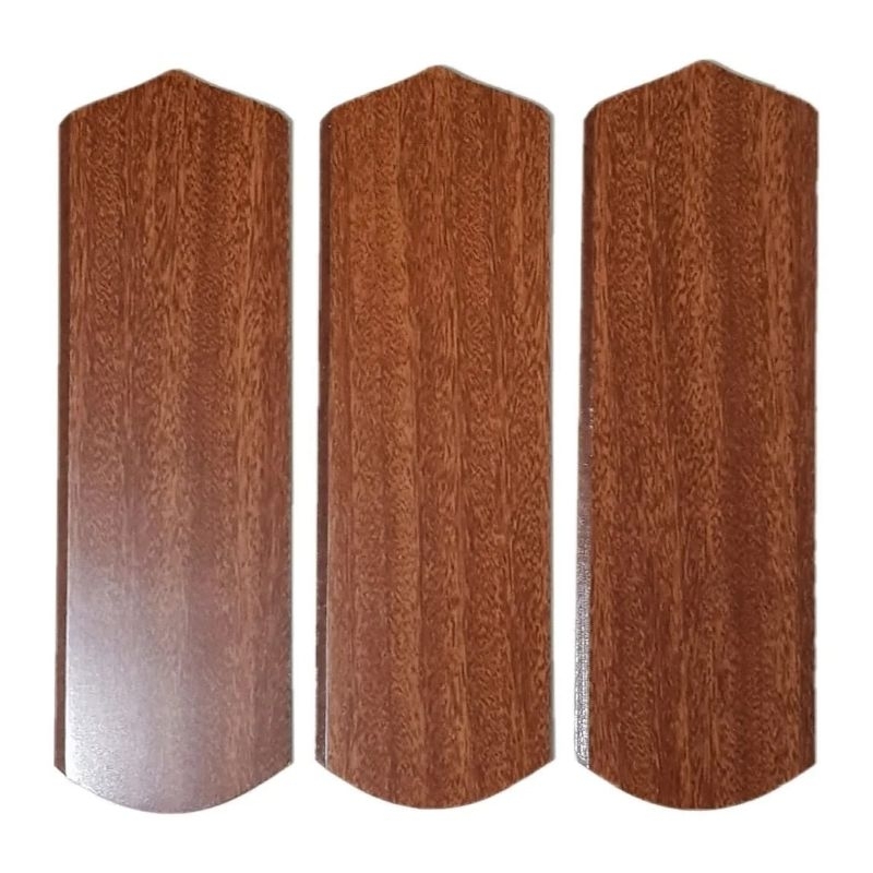 Helice Pá Ventilador Teto Madeira Toda Mogno Kit 3uni S/furo em Oferta na Shopee