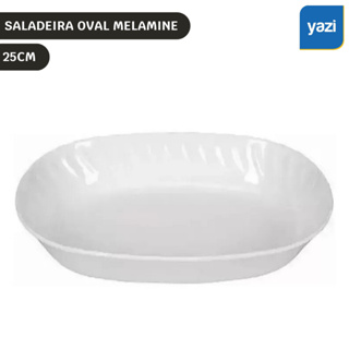 Saladeira Oval 25cm Melamine Plástico Resistente em Oferta na Shopee