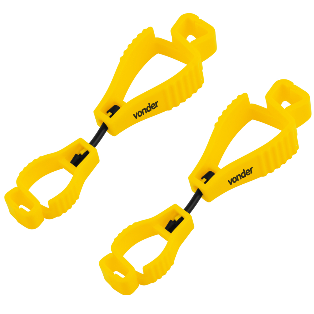 kit 2 - Clip Porta Luvas Fixação da Luva na Calça de Trabalho - Vonder Prendedor Fixar Guardar Luvas em Oferta na Shopee