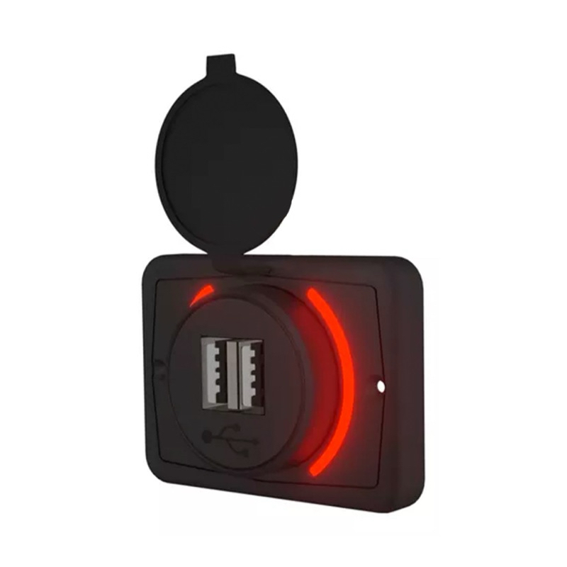 Tomada Carregador Veicular Usb Dc5v 3.1a 12/24v Le-6822