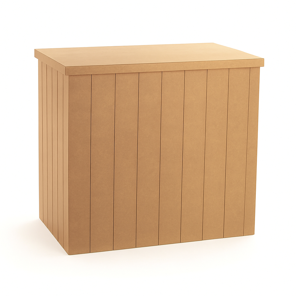 Mesa Ripada MDF cru em Oferta na Shopee
