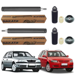 PAR AMORTECEDOR DIANTEIRO GOL E PARATI G3 G4 2001 A 2013 NAKATA + KIT