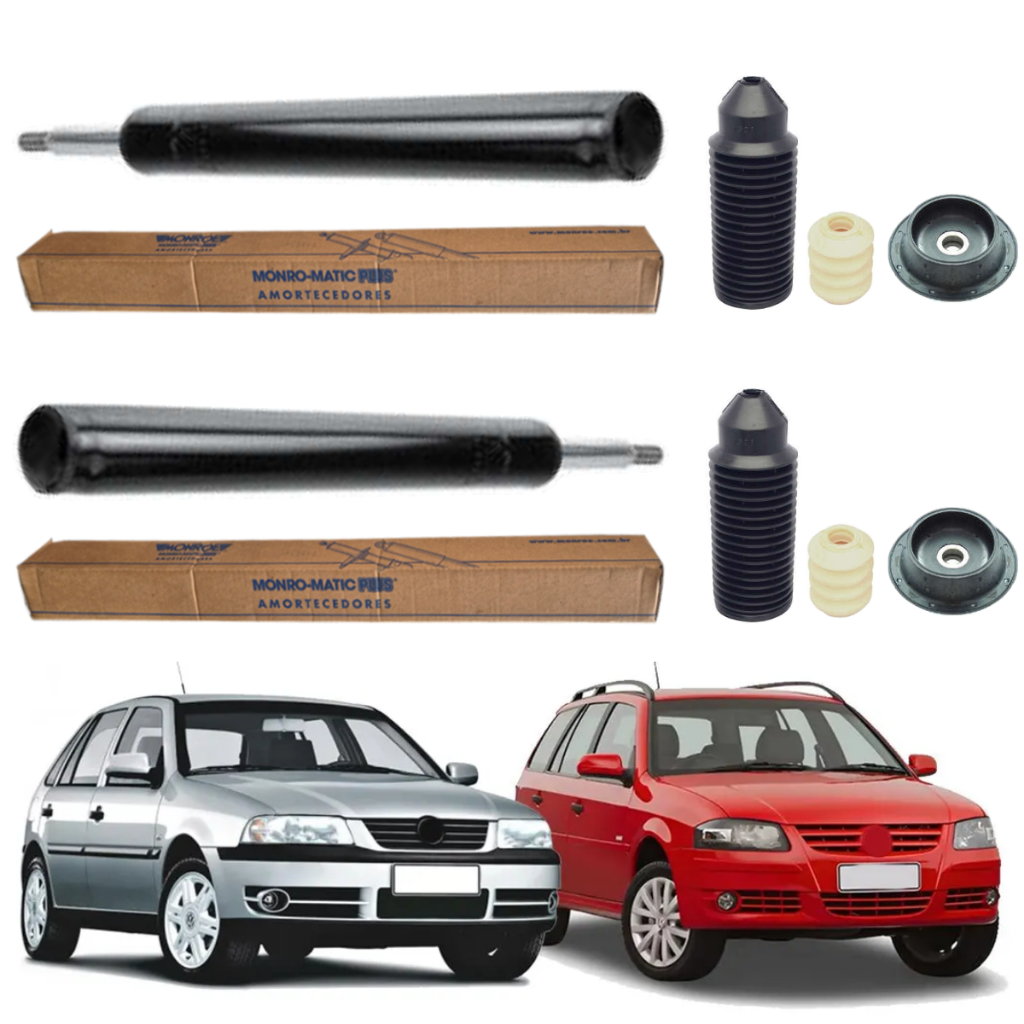 PAR AMORTECEDOR DIANTEIRO GOL E PARATI G3 G4 2001 A 2013 MONROE + KIT