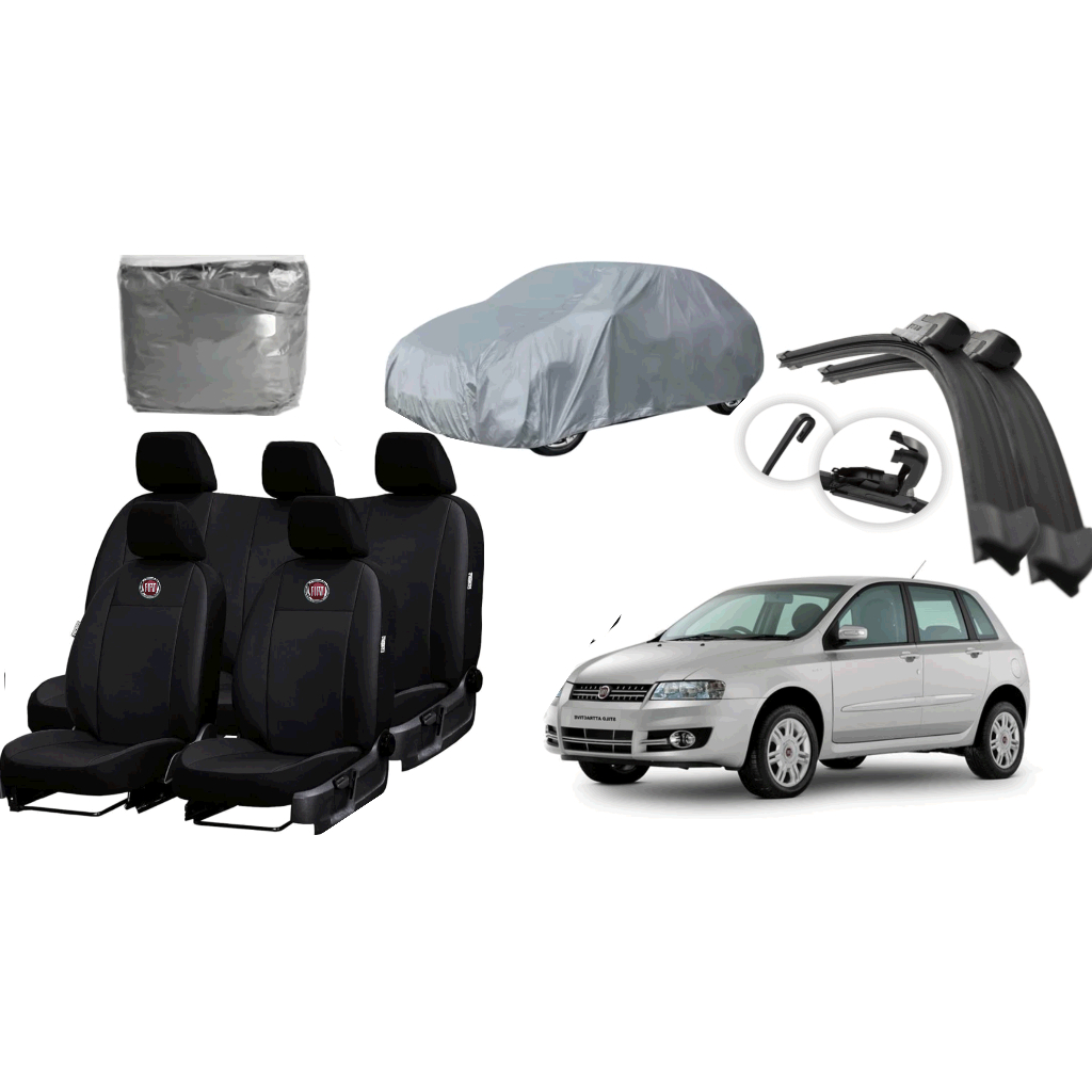 Capa de couro + Paleta + Capa de cobrir - Fiat stilo 02-10