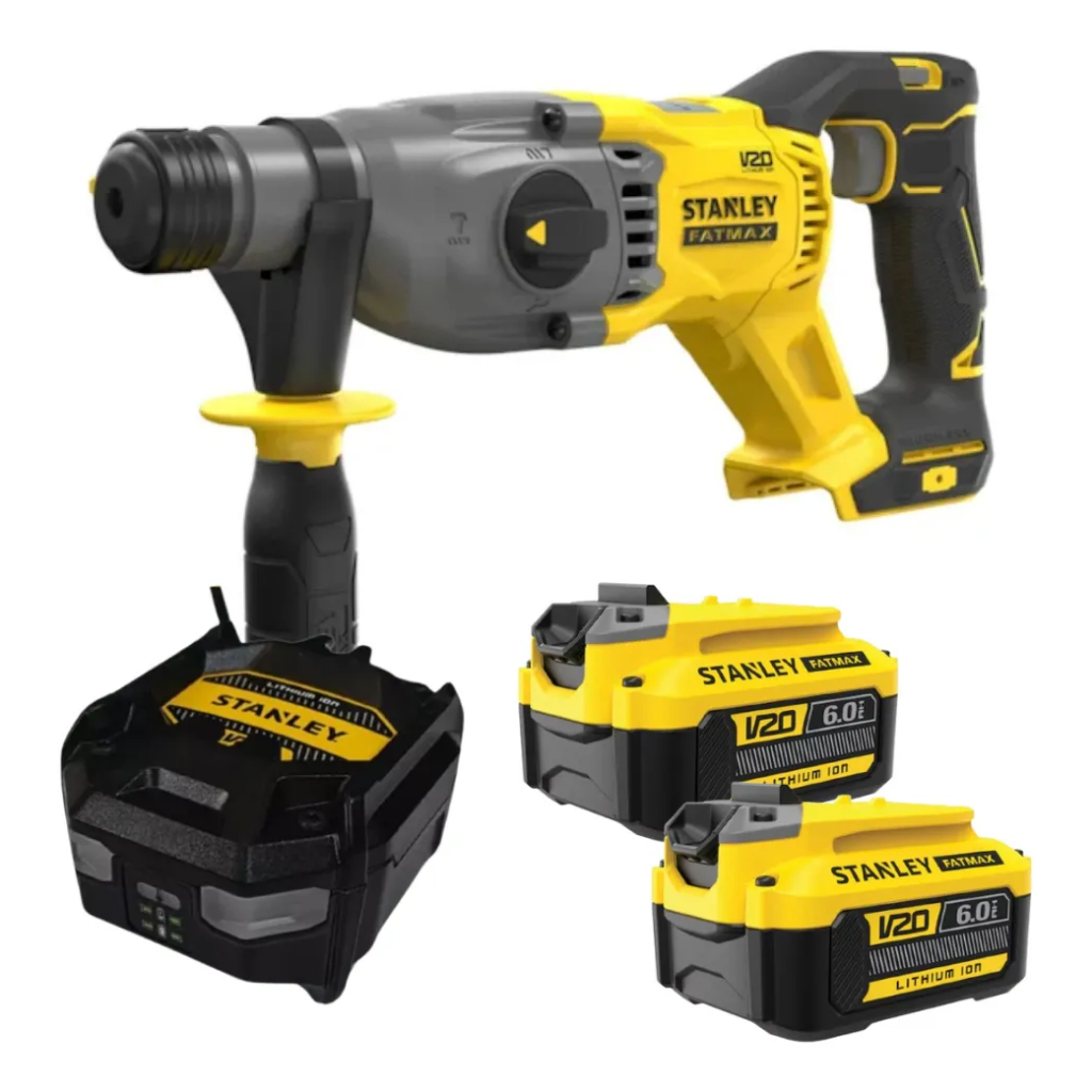 Martelete 2 Baterias 20v 6ah Rompedor Perfurador Sbh900 Stanley em Oferta na Shopee