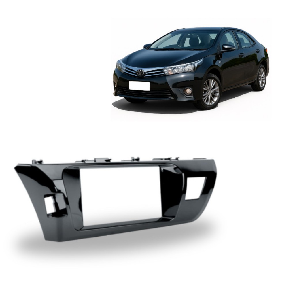Moldura De Painel 2 Din Toyota Corolla 2015 2016 2017