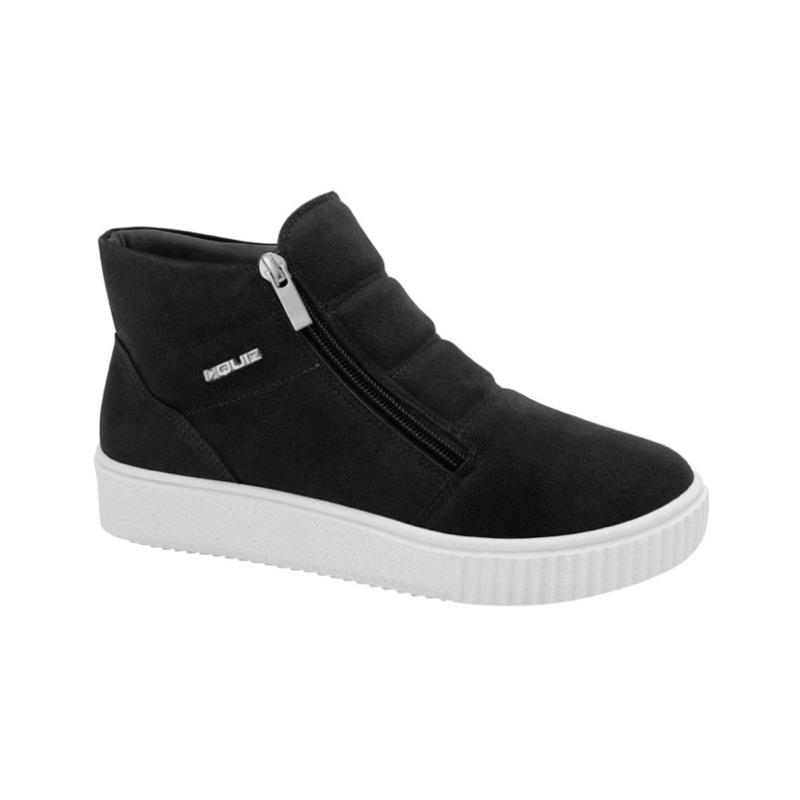 Tênis Bota Coturno camurça tênis com zíper tênis cano alto| Tênis botinha