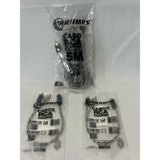 Kit Cabo Rca 5 Metros Taramps + 2 Cabo Y 2-Macho 1-Fêmea em Oferta na Shopee