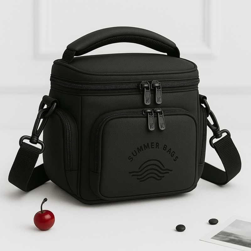 Bolsa Térmica Luxo Impermeavel Emborrachada Academia Viagem Camping Necessaire Lancheira Marmiteira Fitness