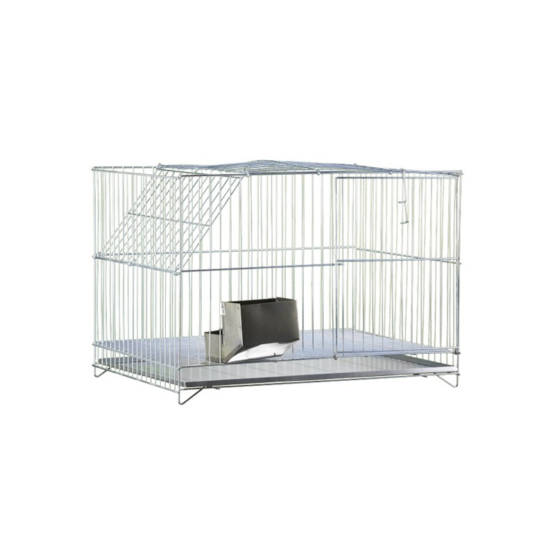 Gaiola para Coelho com Comedouro Inox e Bandeja Removível – Resistente, Fácil de Limpar e Segura! em Oferta na Shopee