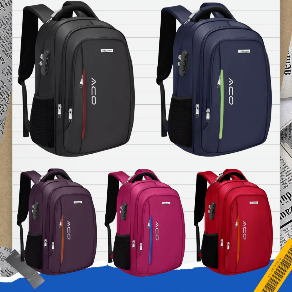 2026 Nova Mochila Notebook Unissex Resistente  Reforçada - Aco