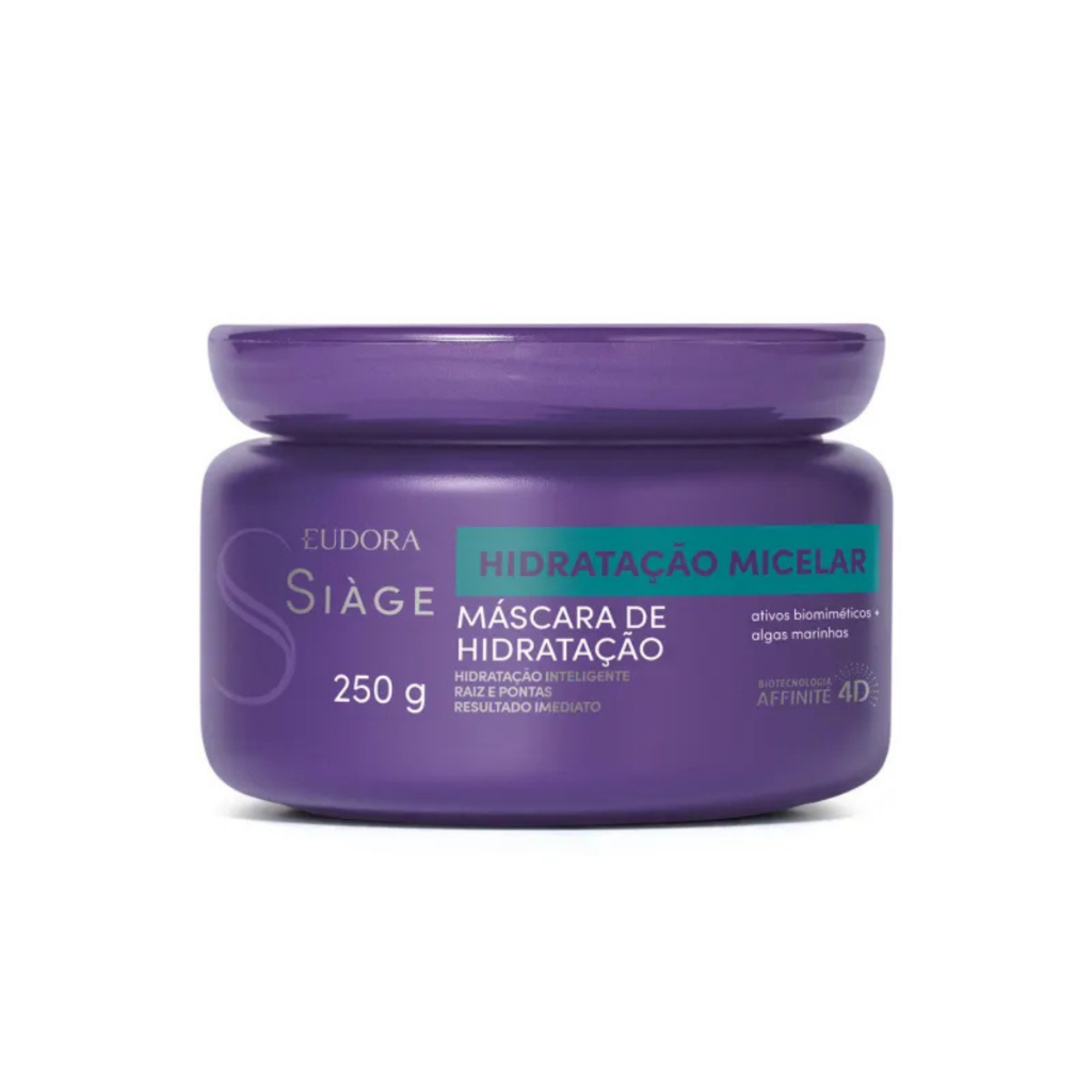 Máscara Capilar Hidratante Eudora Siàge Hidratação Micelar Com 250g