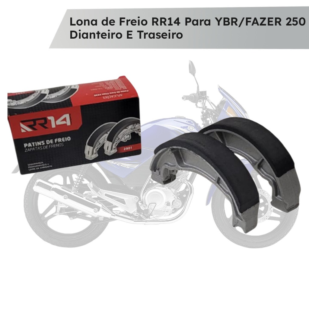 Lona de Freio RR14 para Ybr Fazer 250