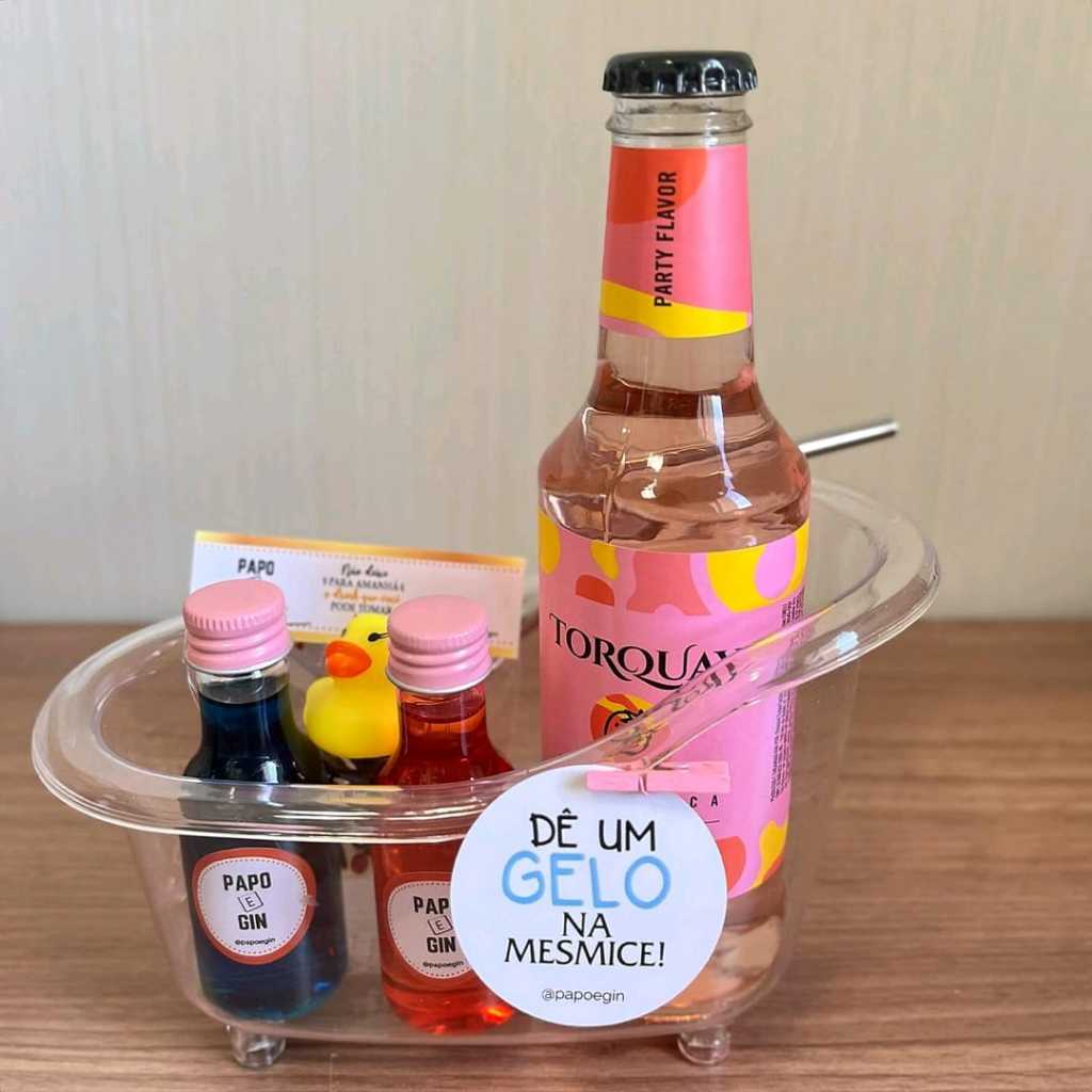 Mini Banheira Acrílico P - Kit Com 5 Unidades - Drink - Bar
